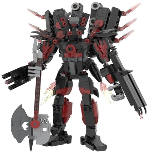 LCTM Bausteine Figure Toilet Titan Kameramann Sprecher Fernsehmann Skibidi Spielzeug Building Block Assembly Kinder Erwachsene Fans Großes Konstruktions Bausatz Klemmbausteine Geschenk C von LCTM