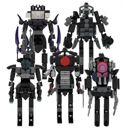 LCTM Bausteine Figure Toilet Titan Kameramann Sprecher Fernsehmann Skibidi Spielzeug Building Block Assembly Kinder Erwachsene Fans Großes Konstruktions Bausatz Klemmbausteine Geschenk C von LCTM