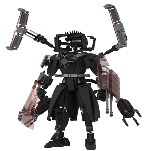 LCTM Bausteine Figure Toilet Titan Kameramann Sprecher Fernsehmann Skibidi Spielzeug Building Block Assembly Kinder Erwachsene Fans Großes Konstruktions Bausatz Klemmbausteine Geschenk D von LCTM