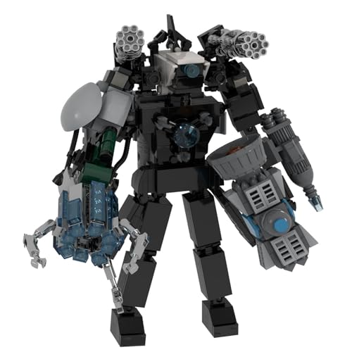 LCTM Bausteine Figure Toilet Titan Kameramann Sprecher Fernsehmann Skibidi Spielzeug Building Block Assembly Kinder Erwachsene Fans Großes Konstruktions Bausatz Klemmbausteine Geschenk D von LCTM