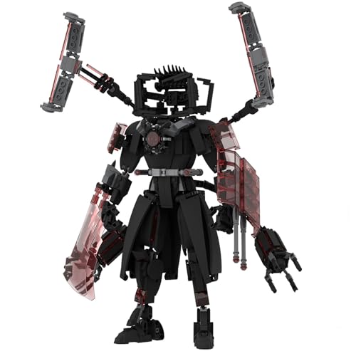 LCTM Bausteine Figure Toilet Titan Kameramann Sprecher Fernsehmann Skibidi Spielzeug Building Block Assembly Kinder Erwachsene Fans Großes Konstruktions Bausatz Klemmbausteine Geschenk F von LCTM