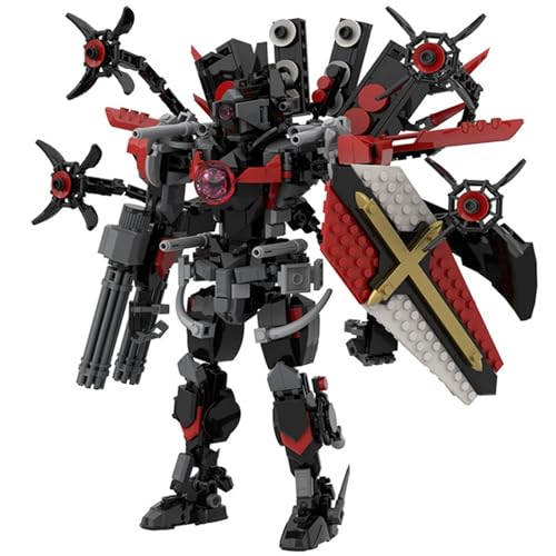 LCTM Bausteine Figure Toilet Titan Kameramann Sprecher Fernsehmann Skibidi Spielzeug Building Block Assembly Kinder Erwachsene Fans Großes Konstruktions Bausatz Klemmbausteine Geschenk H von LCTM