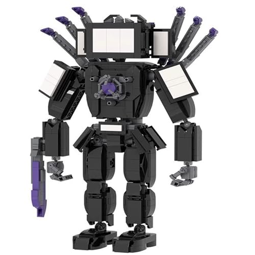 LCTM Bausteine Figure Toilet Titan Kameramann Sprecher Fernsehmann Skibidi Spielzeug Building Block Assembly Kinder Erwachsene Fans Großes Konstruktions Bausatz Klemmbausteine Geschenk Jungen A von LCTM