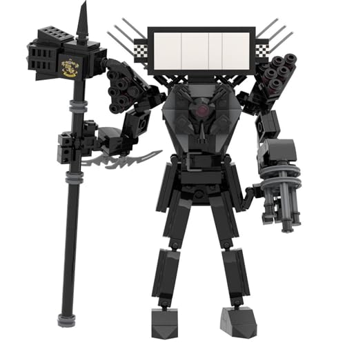 LCTM Bausteine Figure Toilet Titan Kameramann Sprecher Fernsehmann Skibidi Spielzeug Building Block Assembly Kinder Erwachsene Fans Großes Konstruktions Bausatz Klemmbausteine Geschenk Jungen A von LCTM