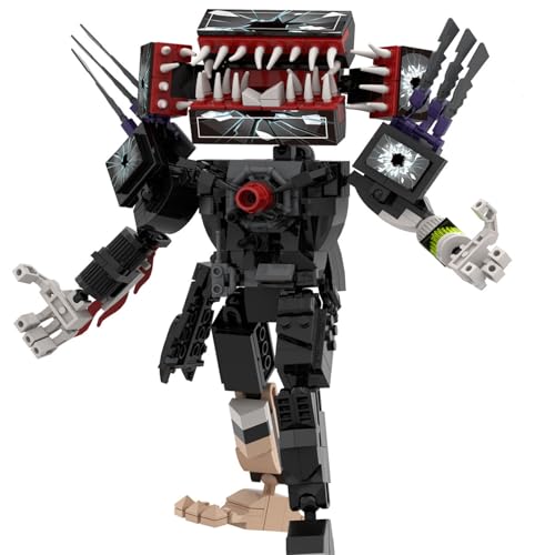 LCTM Bausteine Figure Toilet Titan Kameramann Sprecher Fernsehmann Skibidi Spielzeug Building Block Assembly Kinder Erwachsene Fans Großes Konstruktions Bausatz Klemmbausteine Geschenk Jungen C von LCTM