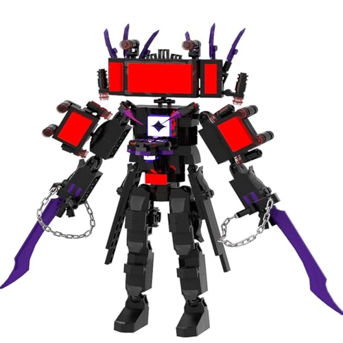 LCTM Bausteine Figure Toilet Titan Kameramann Sprecher Fernsehmann Skibidi Spielzeug Building Block Assembly Kinder Erwachsene Fans Großes Konstruktions Bausatz Klemmbausteine Geschenk Jungen D von LCTM