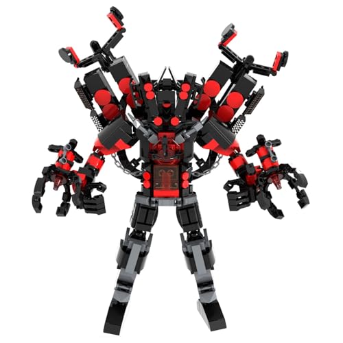 LCTM Bausteine Figure Toilet Titan Kameramann Sprecher Fernsehmann Skibidi Spielzeug Building Block Assembly Kinder Erwachsene Fans Großes Konstruktions Bausatz Klemmbausteine Geschenk Jungen E von LCTM