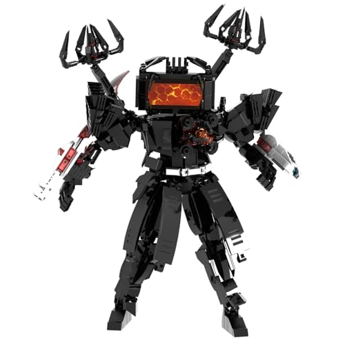 LCTM Bausteine Figure Toilet Titan Kameramann Sprecher Fernsehmann Skibidi Spielzeug Building Block Assembly Kinder Erwachsene Fans Großes Konstruktions Bausatz Klemmbausteine Geschenk Jungen F von LCTM