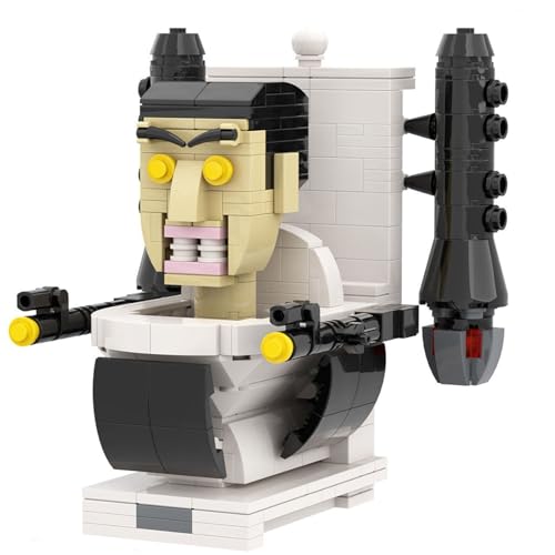 LCTM Skibidi Toilet Titan Bausteine Building Blocks Actionfigur Kameramann Sprecher Clock TV Man Spielzeug Assembly Upgraded Kinder Erwachsene Fans Klemmbausteine B von LCTM