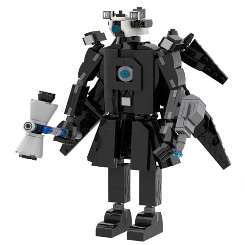 LCTM Skibidi Toilet Titan Bausteine Building Blocks Actionfigur Kameramann Sprecher Clock TV Man Spielzeug Assembly Upgraded Kinder Erwachsene Fans Klemmbausteine D von LCTM