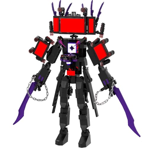 LCTM Skibidi Toilet Titan Bausteine Building Blocks Actionfigur Kameramann Sprecher Clock TV Man Spielzeug Assembly Upgraded Kinder Erwachsene Fans Klemmbausteine Geschenk Jungen A von LCTM