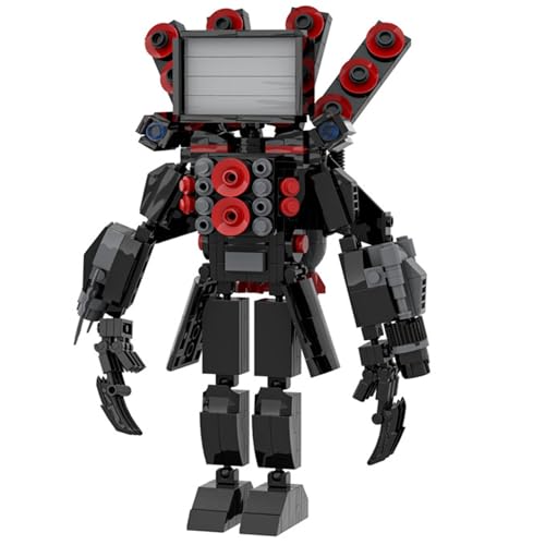 LCTM Skibidi Toilet Titan Bausteine Building Blocks Actionfigur Kameramann Sprecher Clock TV Man Spielzeug Assembly Upgraded Kinder Erwachsene Fans Klemmbausteine Geschenk Jungen A von LCTM