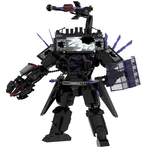 LCTM Skibidi Toilet Titan Bausteine Building Blocks Actionfigur Kameramann Sprecher Clock TV Man Spielzeug Assembly Upgraded Kinder Erwachsene Fans Klemmbausteine Geschenk Jungen C von LCTM