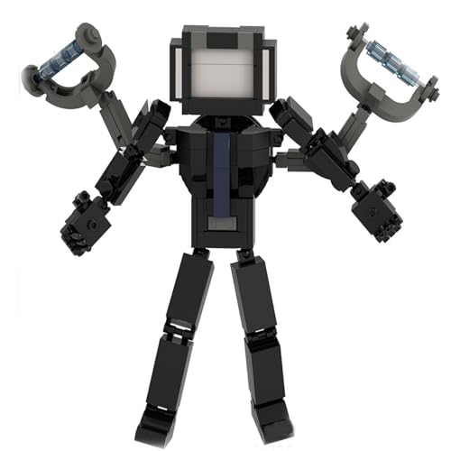 LCTM Skibidi Toilet Titan Bausteine Building Blocks Actionfigur Kameramann Sprecher Clock TV Man Spielzeug Assembly Upgraded Kinder Erwachsene Fans Klemmbausteine Geschenk Jungen F von LCTM