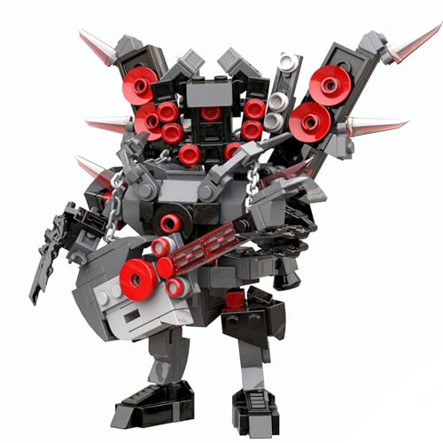 LCTM Skibidi Toilet Titan Bausteine Building Blocks Actionfigur Kameramann Sprecher Clock TV Man Spielzeug Assembly Upgraded Kinder Erwachsene Fans Klemmbausteine Geschenk Jungen G von LCTM