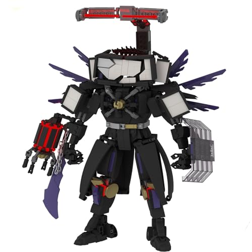 LCTM Skibidi Toilet Titan Bausteine Building Blocks Actionfigur Kameramann Sprecher Clock TV Man Spielzeug Assembly Upgraded Kinder Erwachsene Fans Klemmbausteine I von LCTM