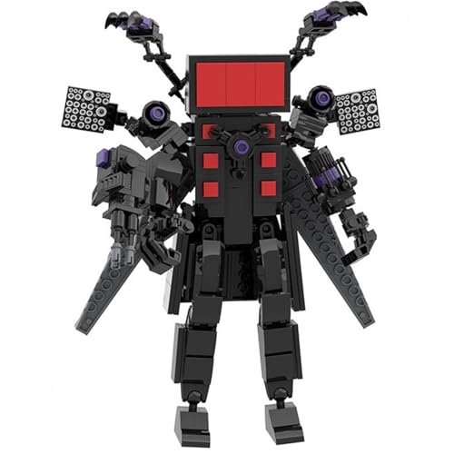 LCTM Skibidi Toilet Titan BausteineBuilding Blocks Actionfigur Kameramann Sprecher Clock TV Man Spielzeug Assembly Upgraded Kinder Erwachsene Fans Klemmbausteine Geschenk Jungen B von LCTM