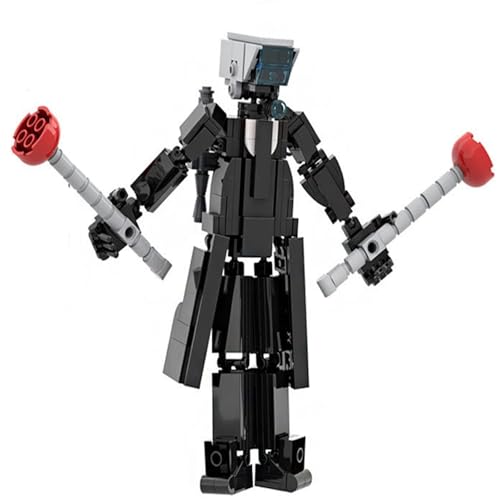 LCTM Skibidi Toilet Titan BausteineBuilding Blocks Actionfigur Kameramann Sprecher Clock TV Man Spielzeug Assembly Upgraded Kinder Erwachsene Fans Klemmbausteine Geschenk Jungen C von LCTM