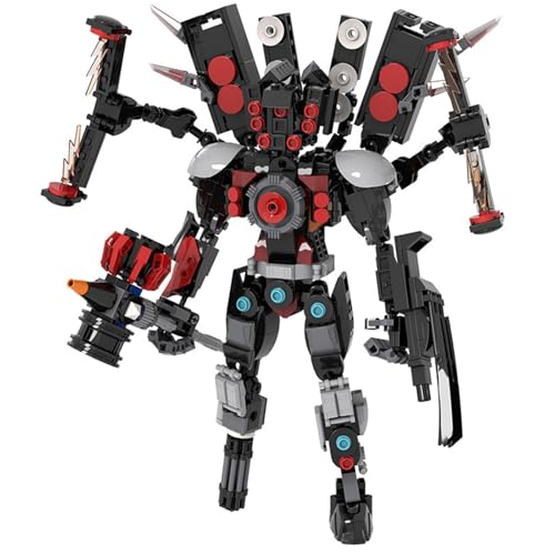 LCTM Skibidi Toilet Titan BausteineBuilding Blocks Actionfigur Kameramann Sprecher Clock TV Man Spielzeug Assembly Upgraded Kinder Erwachsene Fans Klemmbausteine Geschenk Jungen D von LCTM