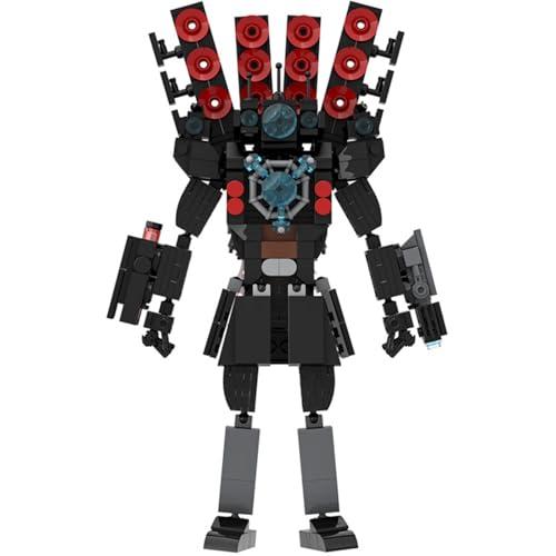 LCTM Skibidi Toilet Titan BausteineBuilding Blocks Actionfigur Kameramann Sprecher Clock TV Man Spielzeug Assembly Upgraded Kinder Erwachsene Fans Klemmbausteine Geschenk Jungen G von LCTM