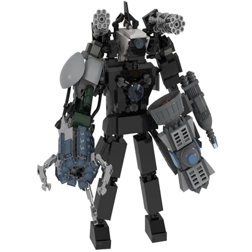 LCTM Skibidi Toilet Titan BausteineBuilding Blocks Actionfigur Kameramann Sprecher Clock TV Man Spielzeug Assembly Upgraded Kinder Erwachsene Fans Klemmbausteine Geschenk Jungen H von LCTM