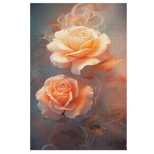 1000 Teile Puzzle Für Erwachsene, Blume -Puzzles, Kinder HolzPuzzle, Kreatives Puzzle, Geschenk Für Freunde Und Familie 78×53cm von LCWWW
