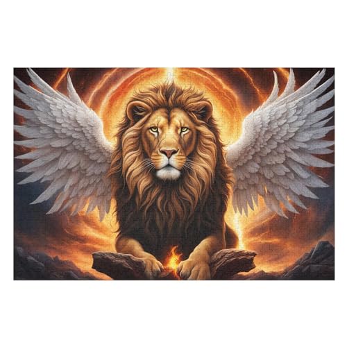 1000 Teile Puzzle Für Jungen Und Mädchen, Standard-Puzzles Löwe, Familienspiele, （75×50cm） von LCWWW