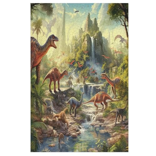 1000-teiliges Puzzle Für Erwachsene, Dinosaurier Holzpuzzle, Gehirn-Herausforderung,Puzzles Spielzeugspiel 78×53cm 1000-teiliges Puzzle Für Erwachsene, Dinosaurier Holzpuzzle, Gehirn-Herausforderung,Puzzles Spielzeugspiel 78×53cm von LCWWW