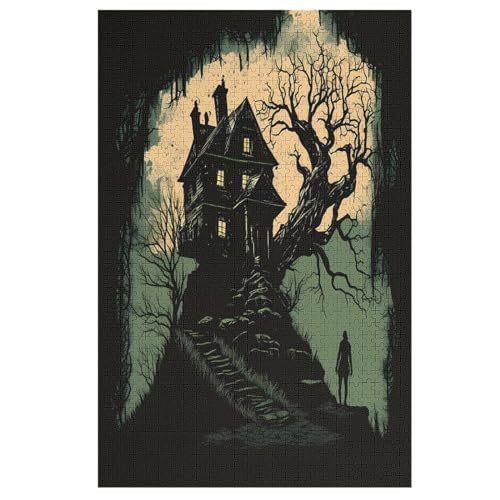 1000-teiliges Puzzle Für Erwachsene, Horror Kunst -Puzzles, Dekompressionsspiel, Spielzeugpuzzles, Geburtstagsgeschenke 78×53cm von LCWWW