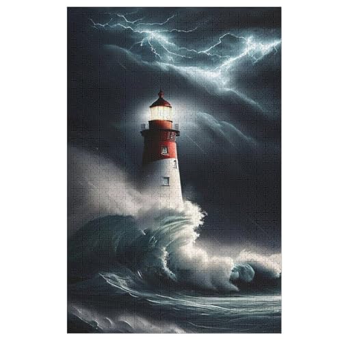 1000-teiliges Puzzle Für Erwachsene, Leuchtturm Holzpuzzle, Gehirn-Herausforderung,Puzzles Spielzeugspiel 78×53cm 1000-teiliges Puzzle Für Erwachsene, Leuchtturm Holzpuzzle, Gehirn-Herausforderung,Puzzles Spielzeugspiel 78×53cm von LCWWW