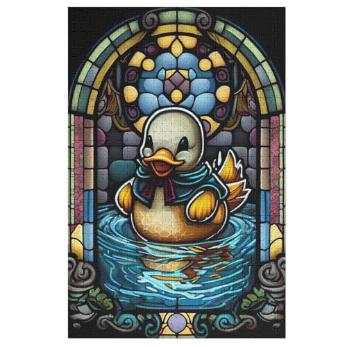 1000-teiliges Puzzles, Ente -Puzzle Für Erwachsene Kinder,Holzbrettpuzzle,Erwachsenenpuzzles,Geschenke 78×53cm von LCWWW
