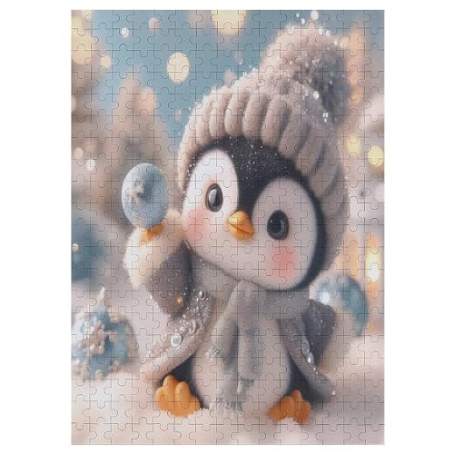300 Teile Puzzle Für Jugendliche,Süßer Pinguin Puzzles,Erwachsenenpuzzle,Holzpuzzles,Dekompressionsspiel,Spielzeugpuzzles 42×30cm von LCWWW