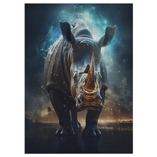 300-teiliges Puzzle Für Erwachsene, Rhinozeros -Puzzles, Dekompressionsspiel, Spielzeugpuzzles, Geburtstagsgeschenke 42×30cm 300-teiliges Puzzle Für Erwachsene, Rhinozeros -Puzzles, Dekompressionsspiel, Spielzeugpuzzles, Geburtstagsgeschenke 42×30cm von LCWWW