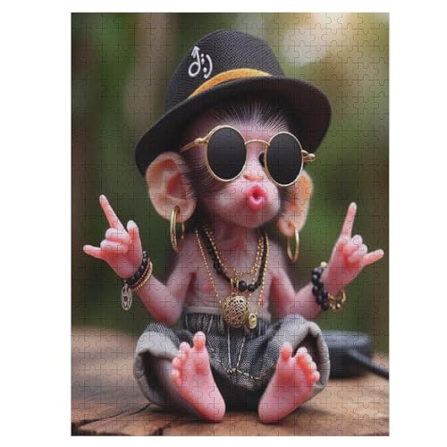 AFFE 500 Teile Holzpuzzle,einzigartiges Puzzle, Geschenk Für Erwachsene,Familienspiel,Herausforderungsaktivität,55×41cm AFFE 500 Teile Holzpuzzle,einzigartiges Puzzle, Geschenk Für Erwachsene,Familienspiel,Herausforderungsaktivität,55×41cm von LCWWW