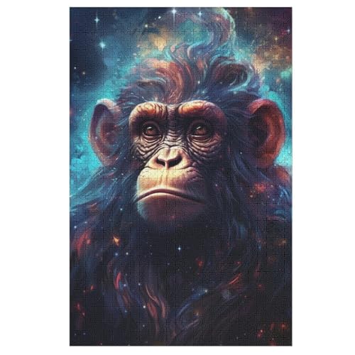 AFFE Holzpuzzle 1000 Teile Klassische Puzzles Erwachsene Kinder Puzzle DIY Kit Holzspielzeug Einzigartiges Geschenk 78×53cm von LCWWW