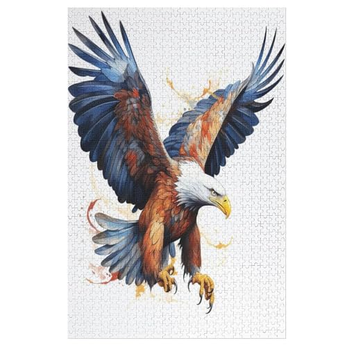 Adler Puzzle 1000 Teile, Holzpuzzle Herausforderndes Geschicklichkeitsspiel Für Die Ganze Familie, Kinder Erwachsenenpuzzle Ab 12 Jahren 78×53cm Adler Puzzle 1000 Teile, Holzpuzzle Herausforderndes Geschicklichkeitsspiel Für Die Ganze Familie, Kinder Erwachsenenpuzzle Ab 12 Jahren 78×53cm von LCWWW
