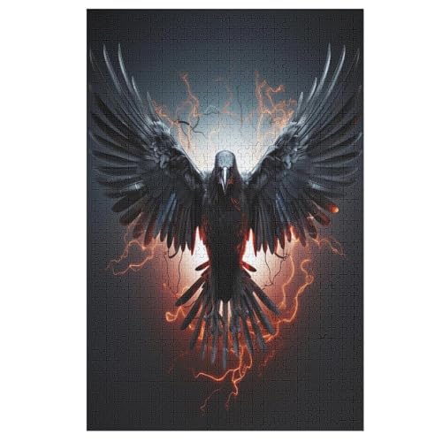 Adler-Puzzlespiel Aus Holz, 1000 Puzzleteile, Puzzle Für Teenager Und Erwachsene, Kreatives Spielzeug, Puzzles, 78×53cm von LCWWW
