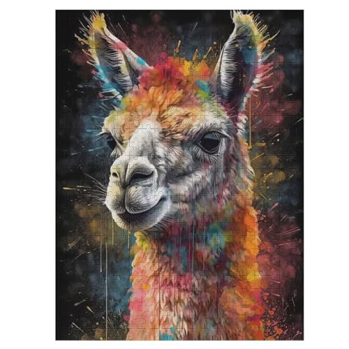 Alpaka Holzpuzzle 500 Teile Klassische Puzzles Erwachsene Kinder Puzzle DIY Kit Holzspielzeug Einzigartiges Geschenk 55×41cm Alpaka Holzpuzzle 500 Teile Klassische Puzzles Erwachsene Kinder Puzzle DIY Kit Holzspielzeug Einzigartiges Geschenk 55×41cm von LCWWW
