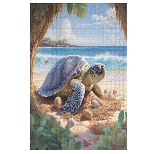 Animal Schildkröte Puzzle 1000 Teile, Holzpuzzle Herausforderndes Geschicklichkeitsspiel Für Die Ganze Familie, Kinder Erwachsenenpuzzle Ab 12 Jahren 78×53cm Animal Schildkröte Puzzle 1000 Teile, Holzpuzzle Herausforderndes Geschicklichkeitsspiel Für Die Ganze Familie, Kinder Erwachsenenpuzzle Ab 12 Jahren 78×53cm von LCWWW