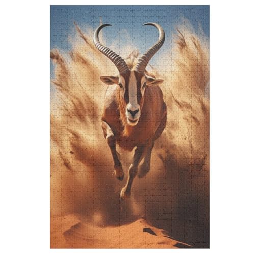 Antilope 1000 Teile Puzzles Für Erwachsene, Impossible Puzzle, Geschicklichkeitsspiel Für Die Ganze Familie, Kinder Holzpuzzle 78×53cm Antilope 1000 Teile Puzzles Für Erwachsene, Impossible Puzzle, Geschicklichkeitsspiel Für Die Ganze Familie, Kinder Holzpuzzle 78×53cm von LCWWW
