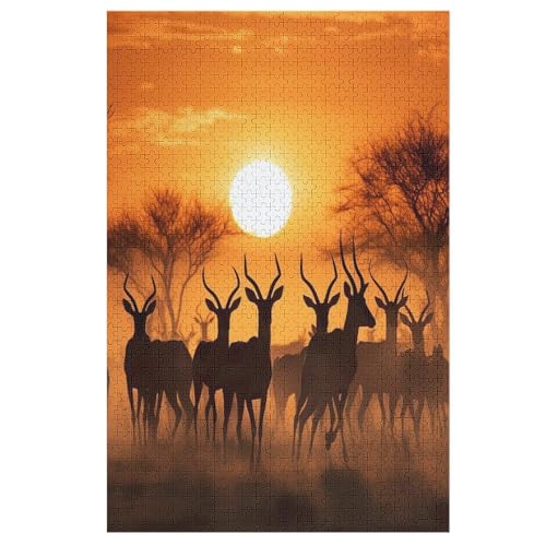 Antilope Puzzle 1000 Teile, Holzpuzzle Für Erwachsene Kinder, Impossible Puzzles, Geschicklichkeitsspiel Für Die Ganze Familie 78×53cm Antilope Puzzle 1000 Teile, Holzpuzzle Für Erwachsene Kinder, Impossible Puzzles, Geschicklichkeitsspiel Für Die Ganze Familie 78×53cm von LCWWW