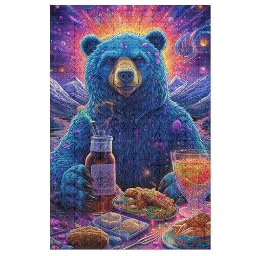 Bär 1000 Teile Premium-Puzzles Für Erwachsene Kinder- Holzpuzzles Spaß Und Lernspiele - Perfekte Puzzle-Geschenke 78×53cm Bär 1000 Teile Premium-Puzzles Für Erwachsene Kinder- Holzpuzzles Spaß Und Lernspiele - Perfekte Puzzle-Geschenke 78×53cm von LCWWW