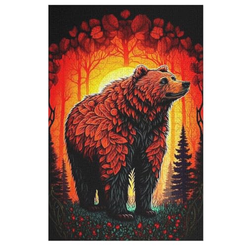 Bär Holzpuzzle - 1000 Teiliges Jigsaw Knobelspiel - Puzzle Für Erwachsene & Kinder - Outdoor & Reisespielzeug 78×53cm Bär Holzpuzzle - 1000 Teiliges Jigsaw Knobelspiel - Puzzle Für Erwachsene & Kinder - Outdoor & Reisespielzeug 78×53cm von LCWWW