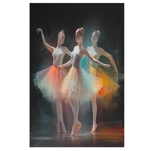 Ballett Holzpuzzle Für Erwachsene Teenager Stress Abbauen Familien-Puzzlespiel Poster 1000-teiliges Puzzle Kinder Lernspiel 78×53cm Ballett Holzpuzzle Für Erwachsene Teenager Stress Abbauen Familien-Puzzlespiel Poster 1000-teiliges Puzzle Kinder Lernspiel 78×53cm von LCWWW