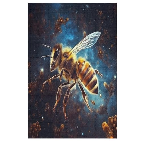 Biene-Puzzlespiel Aus Holz, 1000 Puzzleteile, Puzzle Für Teenager Und Erwachsene, Kreatives Spielzeug, Puzzles, 78×53cm von LCWWW