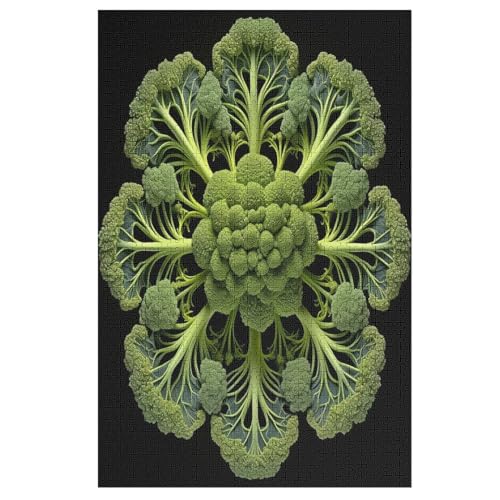 Blume Holzpuzzle 1000 Teile Klassische Puzzles Erwachsene Kinder Puzzle DIY Kit Holzspielzeug Einzigartiges Geschenk 78×53cm von LCWWW