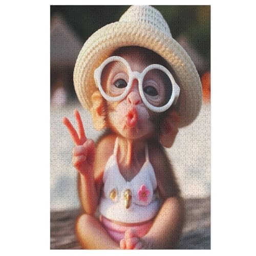 Cute AFFE Puzzle 1000 Teile, Holzpuzzle Herausforderndes Geschicklichkeitsspiel Für Die Ganze Familie, Kinder Erwachsenenpuzzle Ab 12 Jahren 78×53cm Cute AFFE Puzzle 1000 Teile, Holzpuzzle Herausforderndes Geschicklichkeitsspiel Für Die Ganze Familie, Kinder Erwachsenenpuzzle Ab 12 Jahren 78×53cm von LCWWW