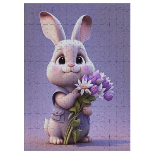 Cute Kaninchen Holzpuzzle 300 Teile Klassische Puzzles Erwachsene Kinder Puzzle DIY Kit Holzspielzeug Einzigartiges Geschenk 42×30cm Cute Kaninchen Holzpuzzle 300 Teile Klassische Puzzles Erwachsene Kinder Puzzle DIY Kit Holzspielzeug Einzigartiges Geschenk 42×30cm von LCWWW