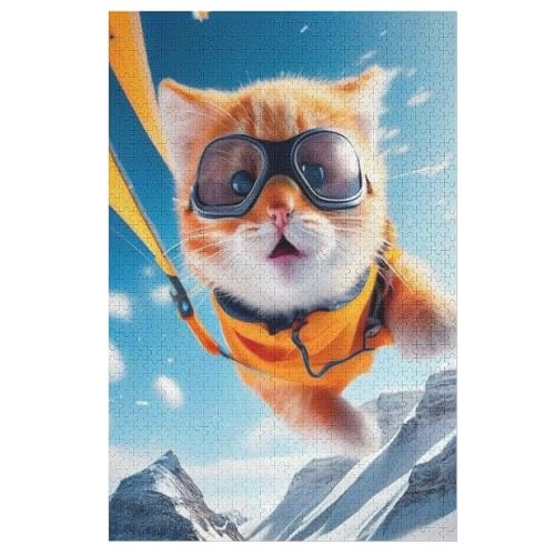 Cute Katze Holzpuzzle 1000 Teile Klassische Puzzles Erwachsene Kinder Puzzle DIY Kit Holzspielzeug Einzigartiges Geschenk 78×53cm Cute Katze Holzpuzzle 1000 Teile Klassische Puzzles Erwachsene Kinder Puzzle DIY Kit Holzspielzeug Einzigartiges Geschenk 78×53cm von LCWWW