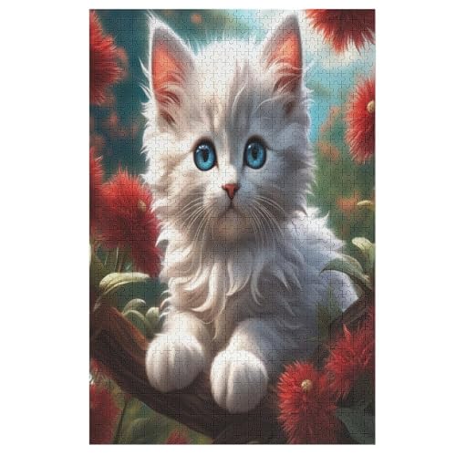 Cute Katze Holzpuzzle - 1000 Teiliges Jigsaw Knobelspiel - Puzzle Für Erwachsene & Kinder - Outdoor & Reisespielzeug 78×53cm Cute Katze Holzpuzzle - 1000 Teiliges Jigsaw Knobelspiel - Puzzle Für Erwachsene & Kinder - Outdoor & Reisespielzeug 78×53cm von LCWWW